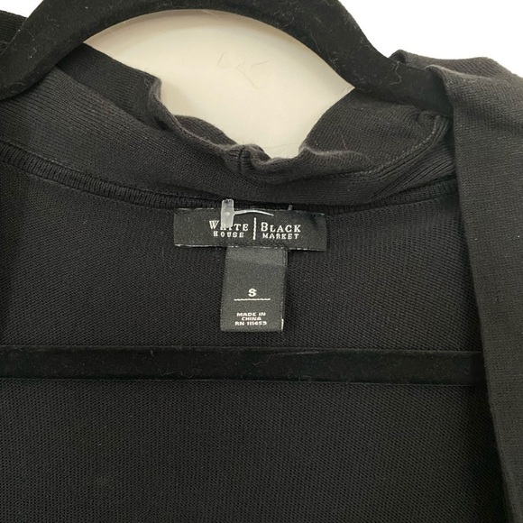 WHITE HOUSE BLACK MARKET Asymmetrical Black Vest Size Small - Picture 4 of 5